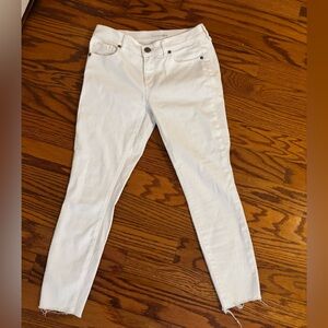 White Ann Taylor skinny jeans